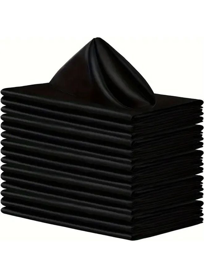 16 Pack Yellow Satin Napkins 16 93x16 93 Inch For Wedding Banquet Party Supplies - Image 2